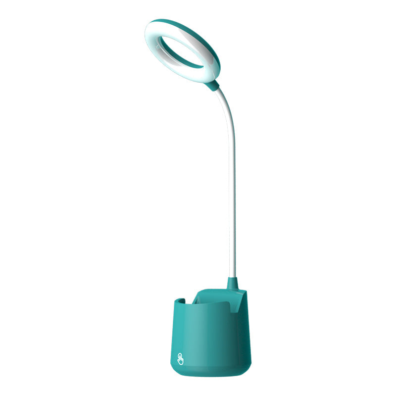 Creative smart pen holder dormitory student children's bedroom bedside led eye protection table lamp usb charging reading lamp